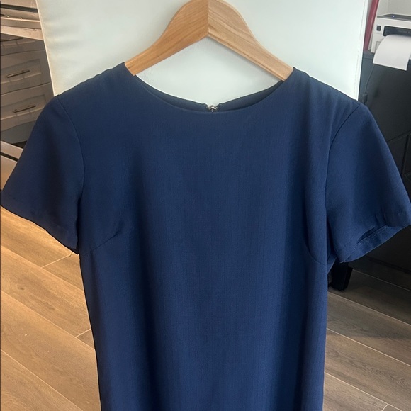 Lulu’s Shift And Shout Navy Short Sleeve Mini Dress Size Small - Picture 3 of 16
